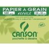 CANSON Pochette de 10 feuilles de papier dessin recyclé 160g 24x32 cm