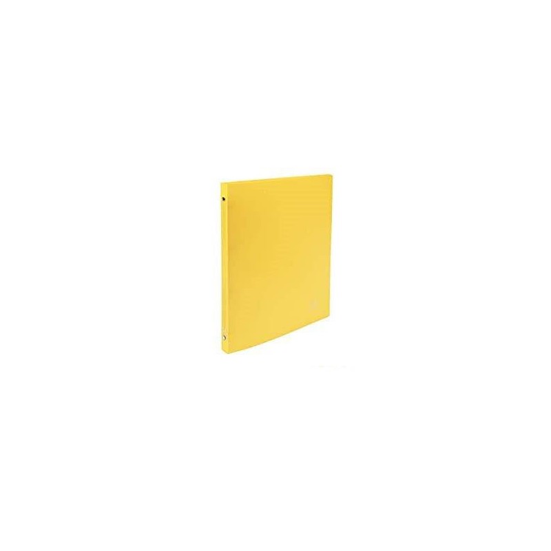 Classeur Opaque, PP, A4, 4 anneaux, jaune dos 40mm