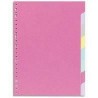 Intercalaires 8 touches en carte 170g, format A4, coloris assortis