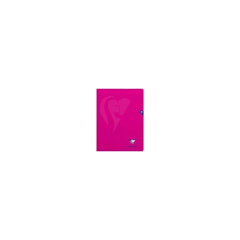 Cahier polypro Rose 21X29.7  90G 48P Grands carreaux