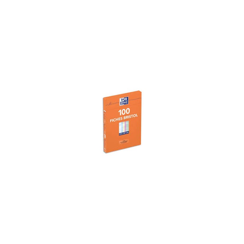 Bristol 125x200mm non perforée petits carreaux blanc, paquet de 100