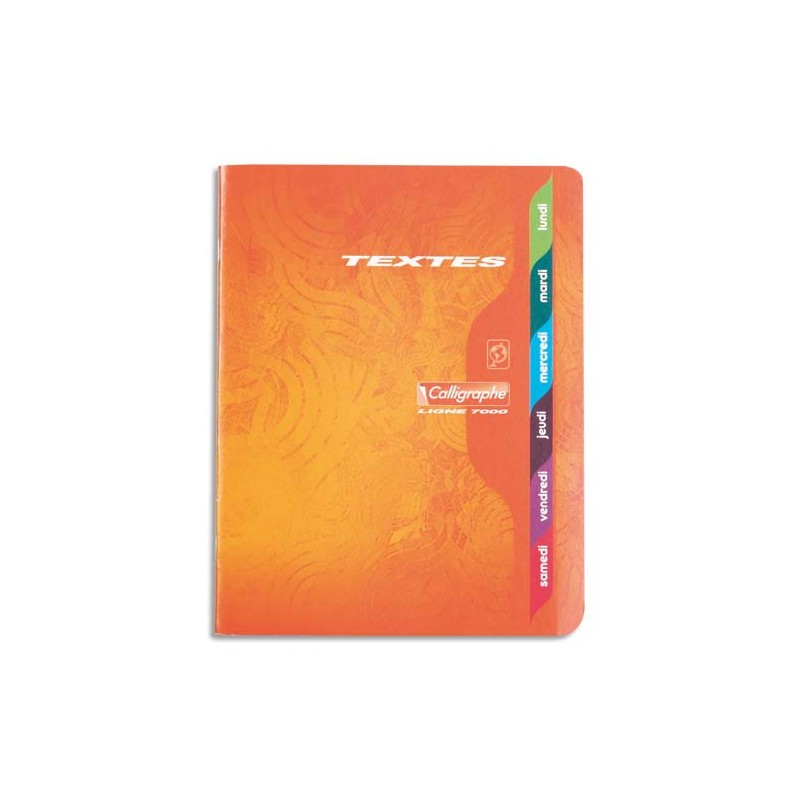 Cahier de texte spirale 17x22 148 pages assortis (bleu ciel, bleu foncé, orange)