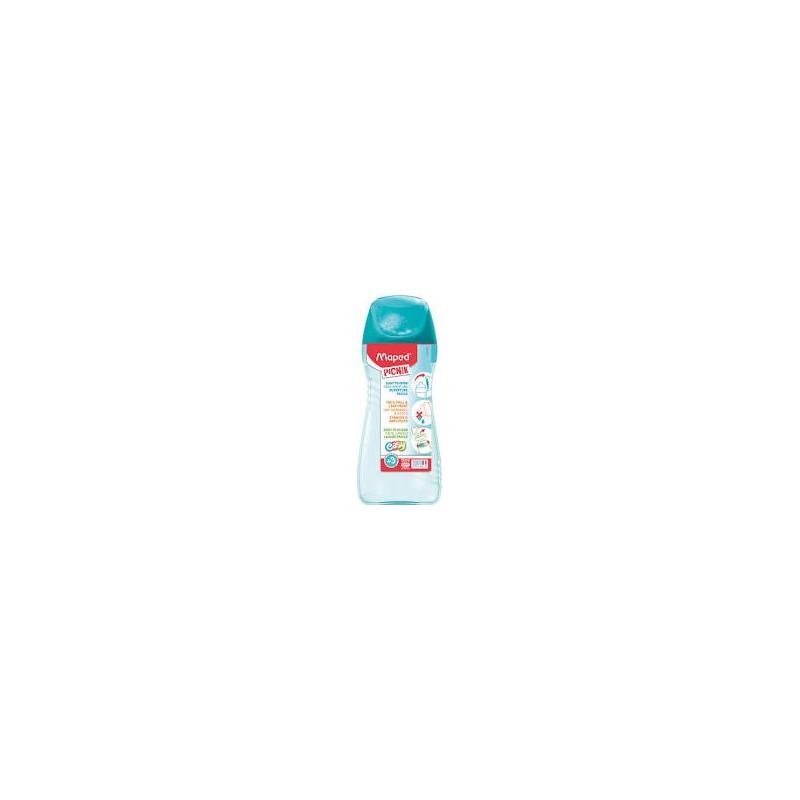 Gourde étanche pour enfant - Bouchon anti-gouttes - 430 ml - Bleue