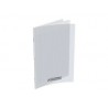 Cahier polypro 24x32cm, 48p, grands carreaux, incolore