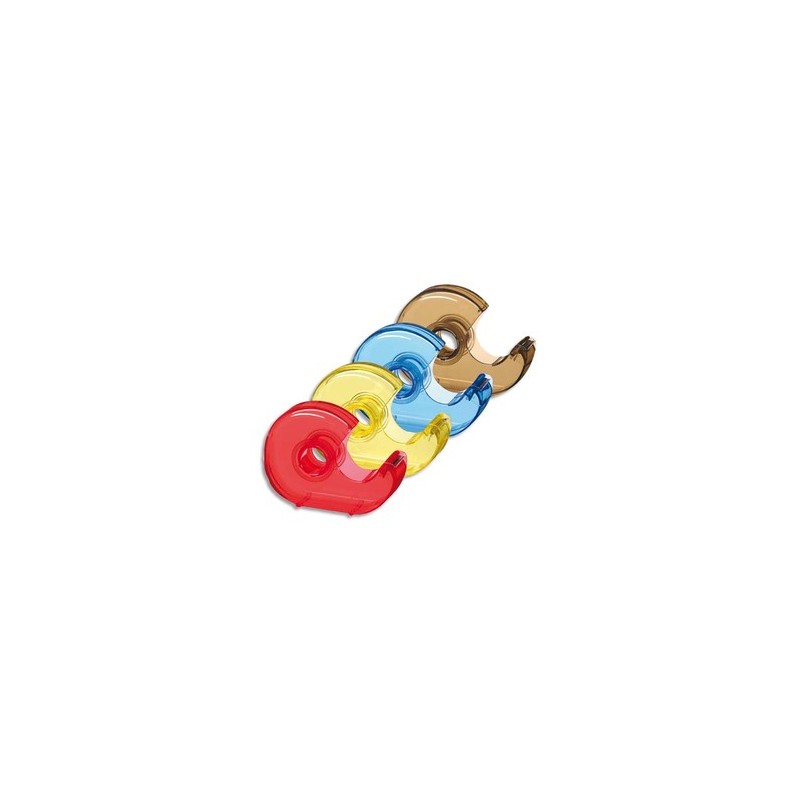 Rouleau adhésif transparent 18mm x 33m  sur dévidoir lame métal