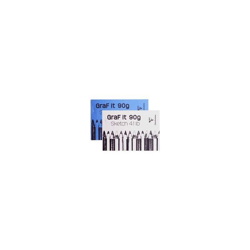 CLAIREFONTAINE Bloc de croquis Graf It format A5 80 pages microperforées 90g
