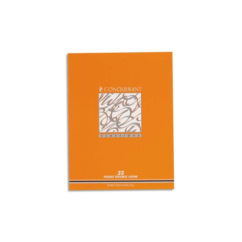 Cahier polypro 24x32cm, 48p, petits carreaux, rouge