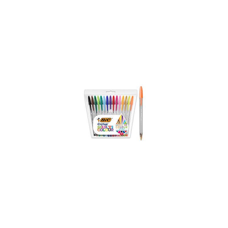 BIC Cristal Multicolour Paquet de 15