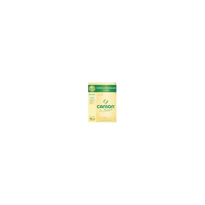CANSON Pochette de 10 feuilles de papier dessin C A GRAIN 224g A3
