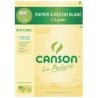 CANSON Pochette de 10 feuilles de papier dessin C A GRAIN 224g A3