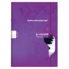 Cahier de poésie 24x32cm 48 pages grands carreaux Seyès. PP incolore